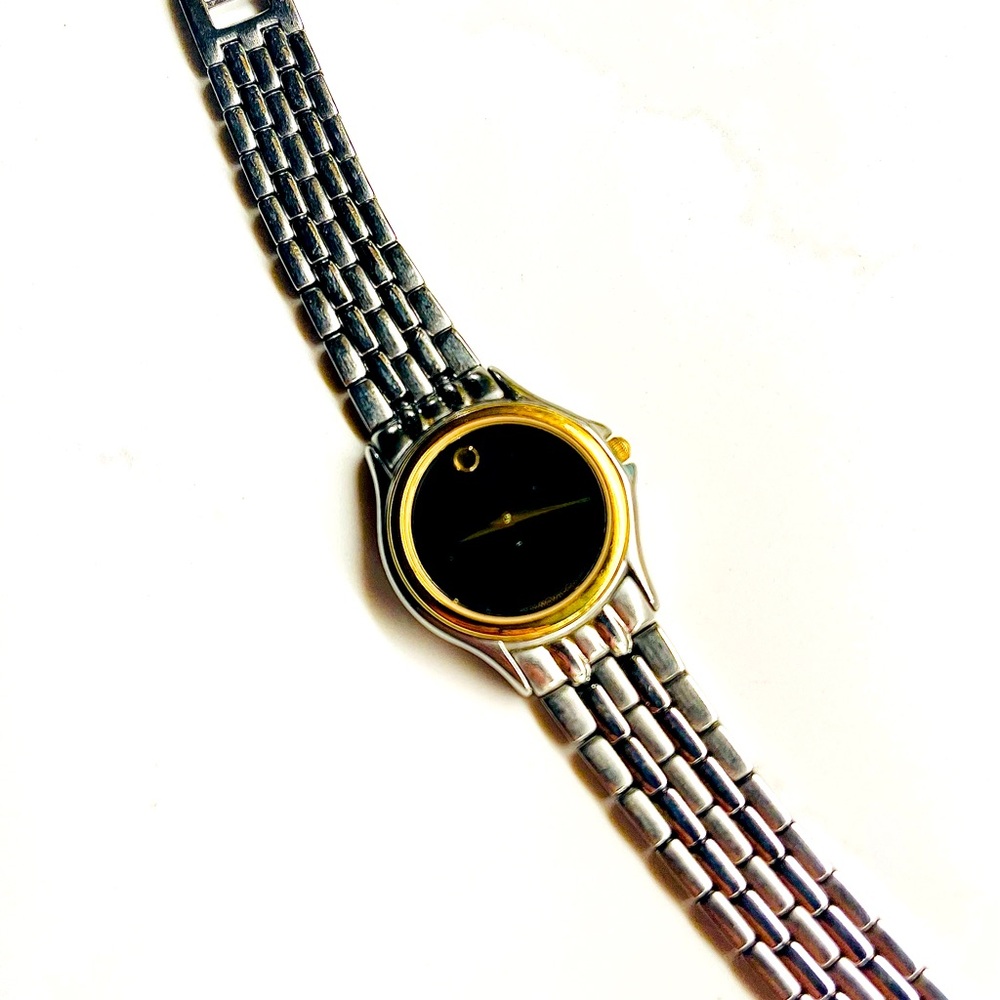 Movado Museum Classic Two-Tone Women’s Watch – AS IS Needs Battery